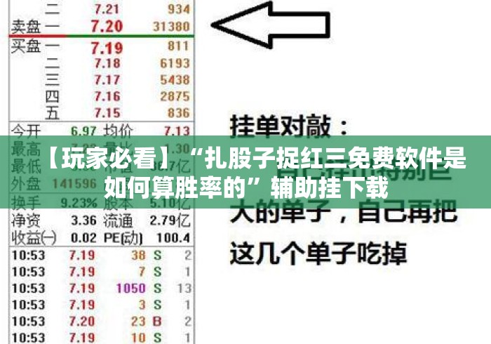 【玩家必看】“扎股子捉红三免费软件是如何算胜率的”辅助挂下载