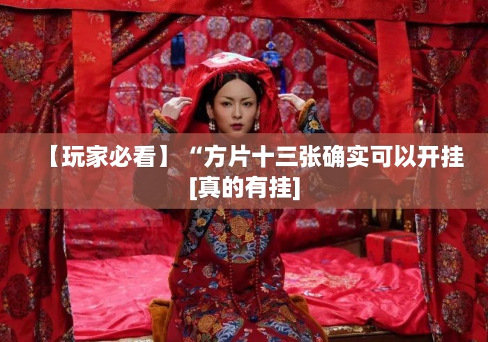 【玩家必看】“方片十三张确实可以开挂[真的有挂]