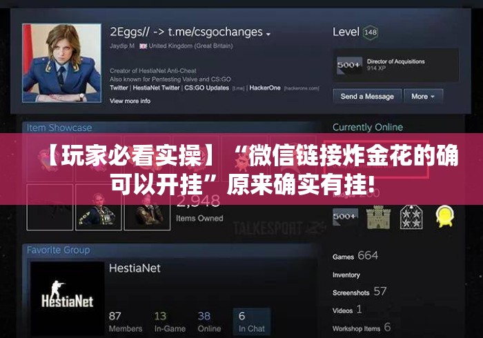 【玩家必看实操】“微信链接炸金花的确可以开挂”原来确实有挂!