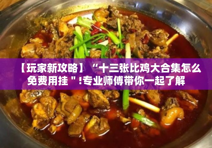 【玩家新攻略】“十三张比鸡大合集怎么免费用挂＂!专业师傅带你一起了解